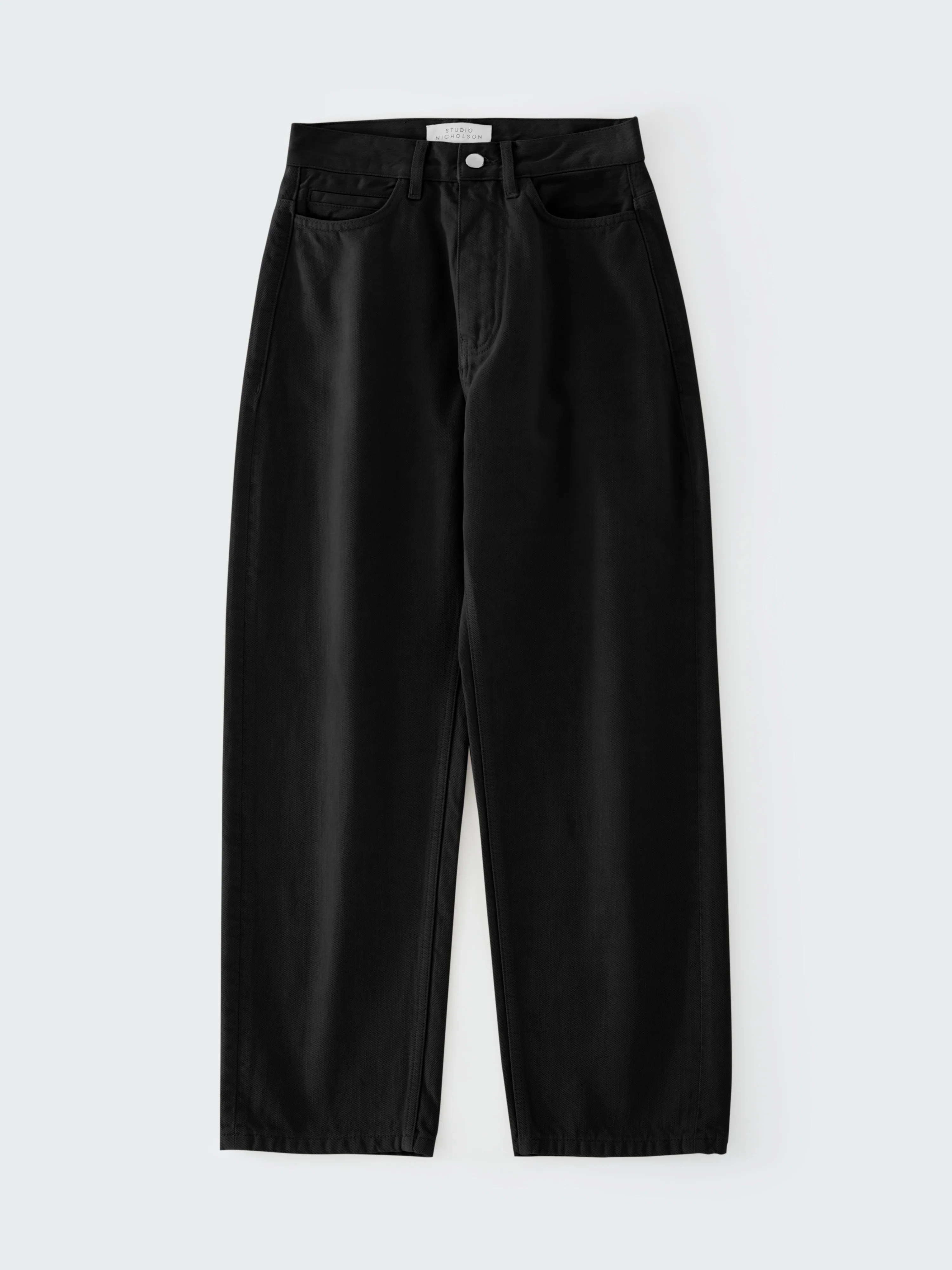 Ruthe Straight Leg Denim Pant in Washed Black - Image 7