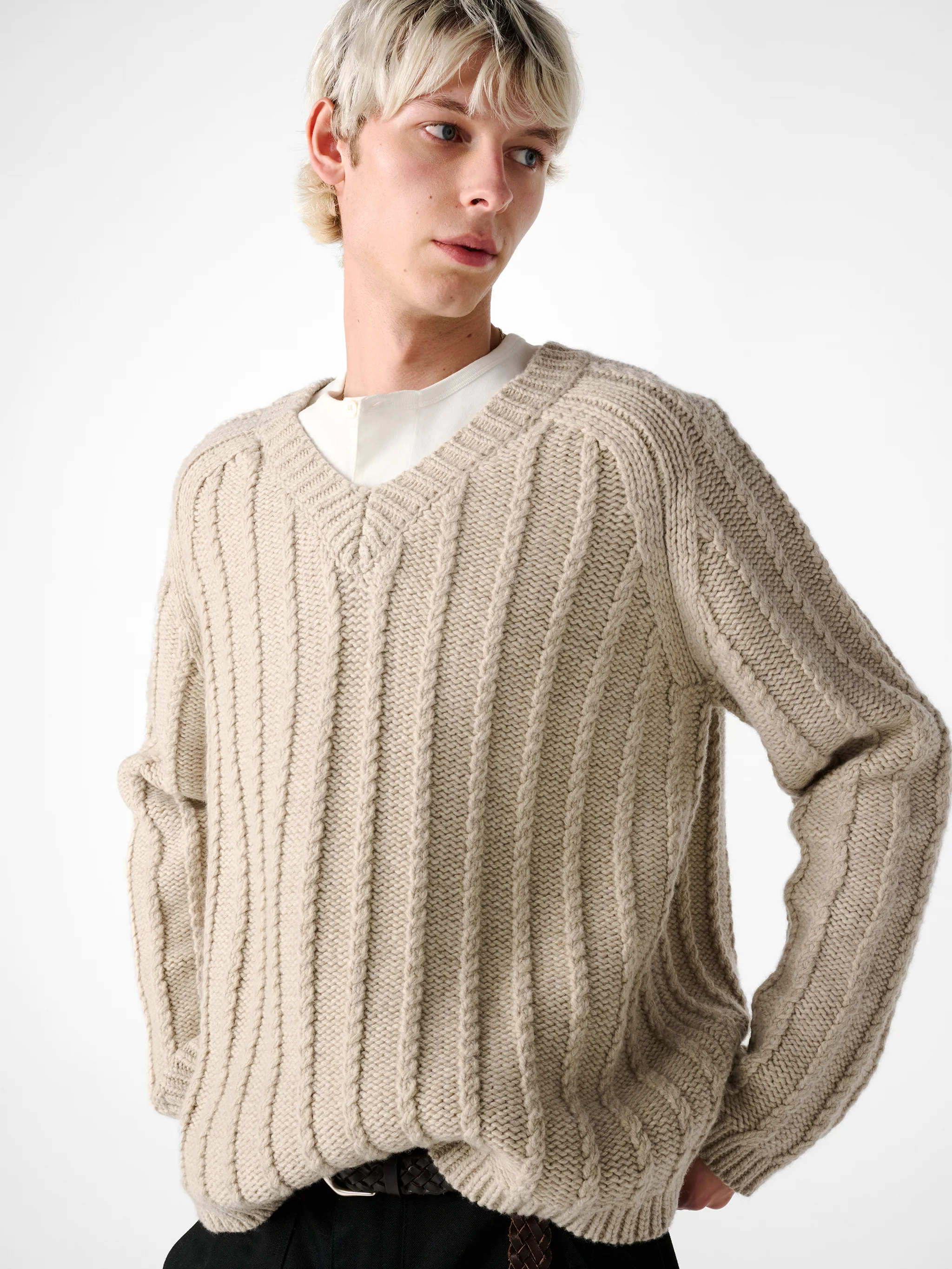 Sussex Knit in Oatmeal - Image 7