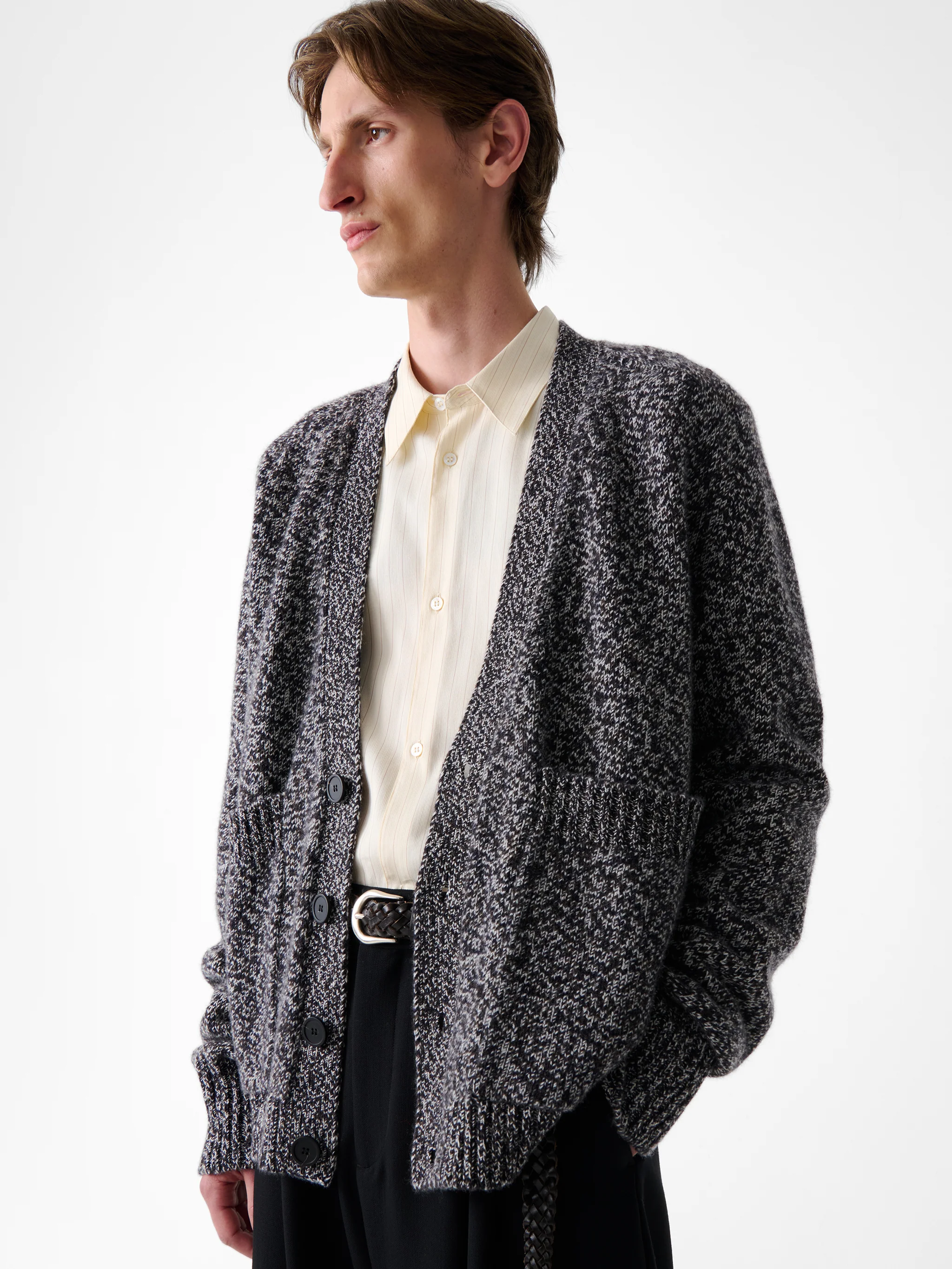 Sen Knit in Navy Mouline - Image 4