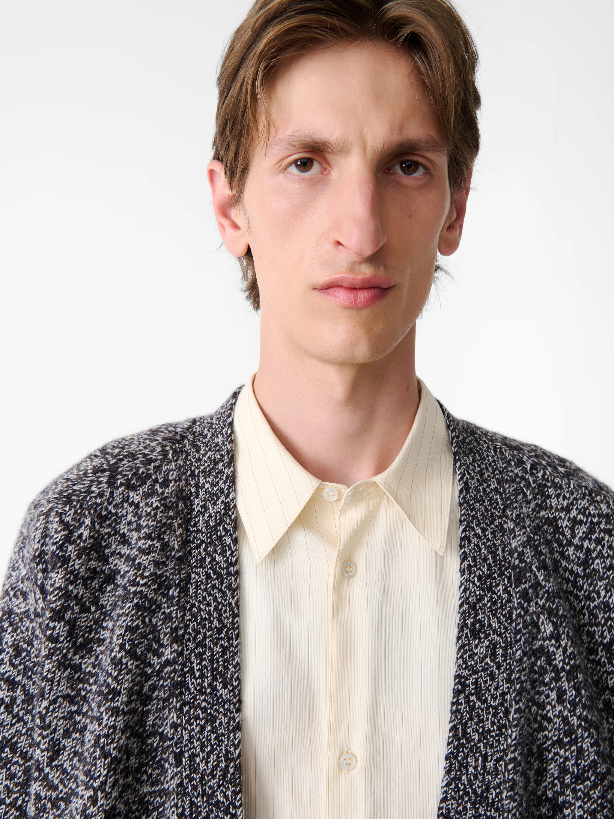 Sen Knit in Navy Mouline - Image 5