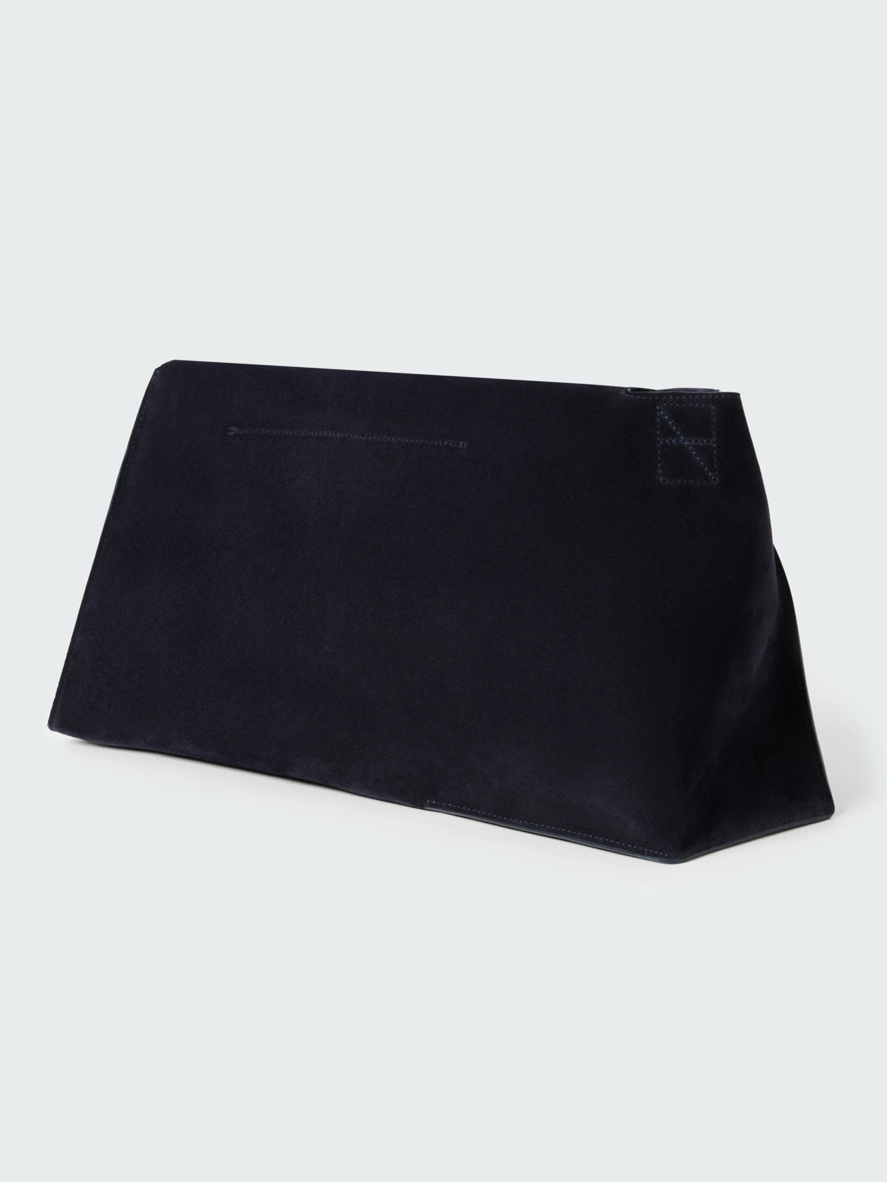 Shiboru Suede Bag in Darkest Navy - Image 4