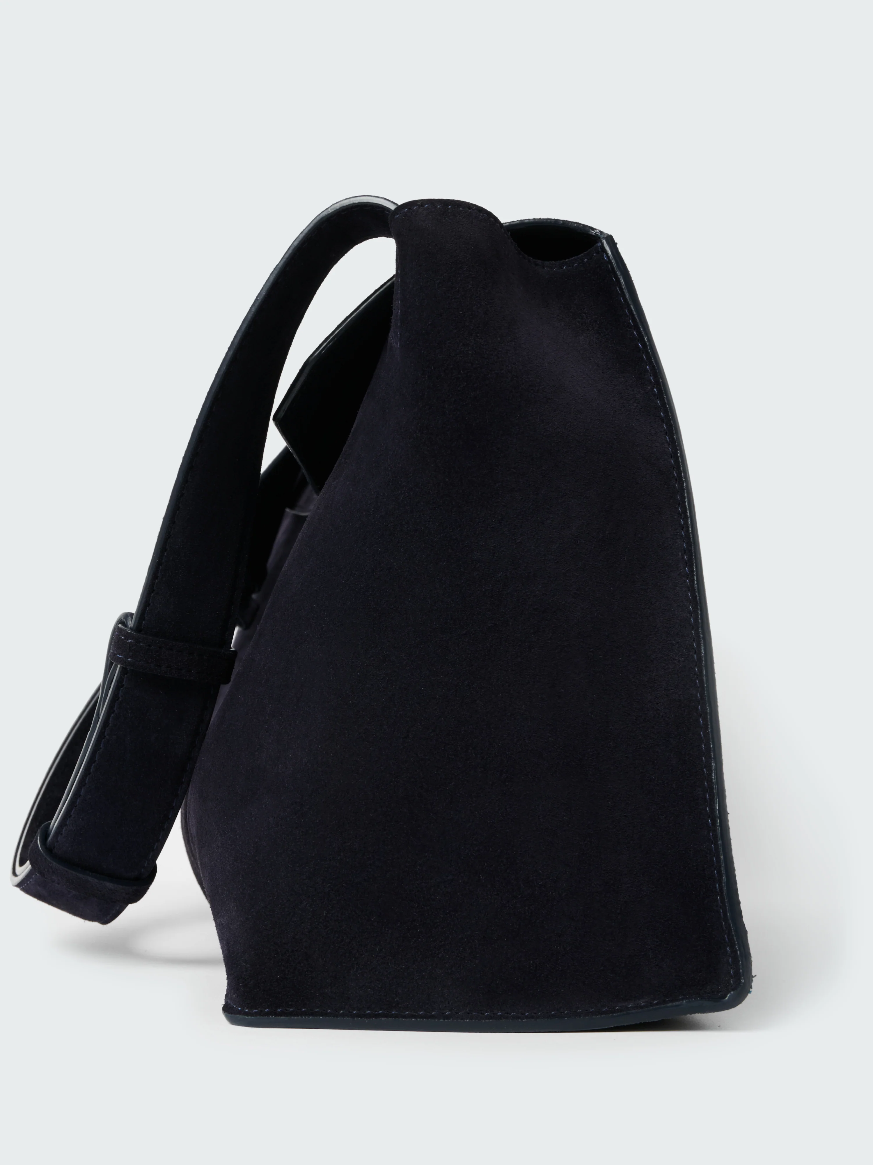Shiboru Suede Bag in Darkest Navy - Image 5