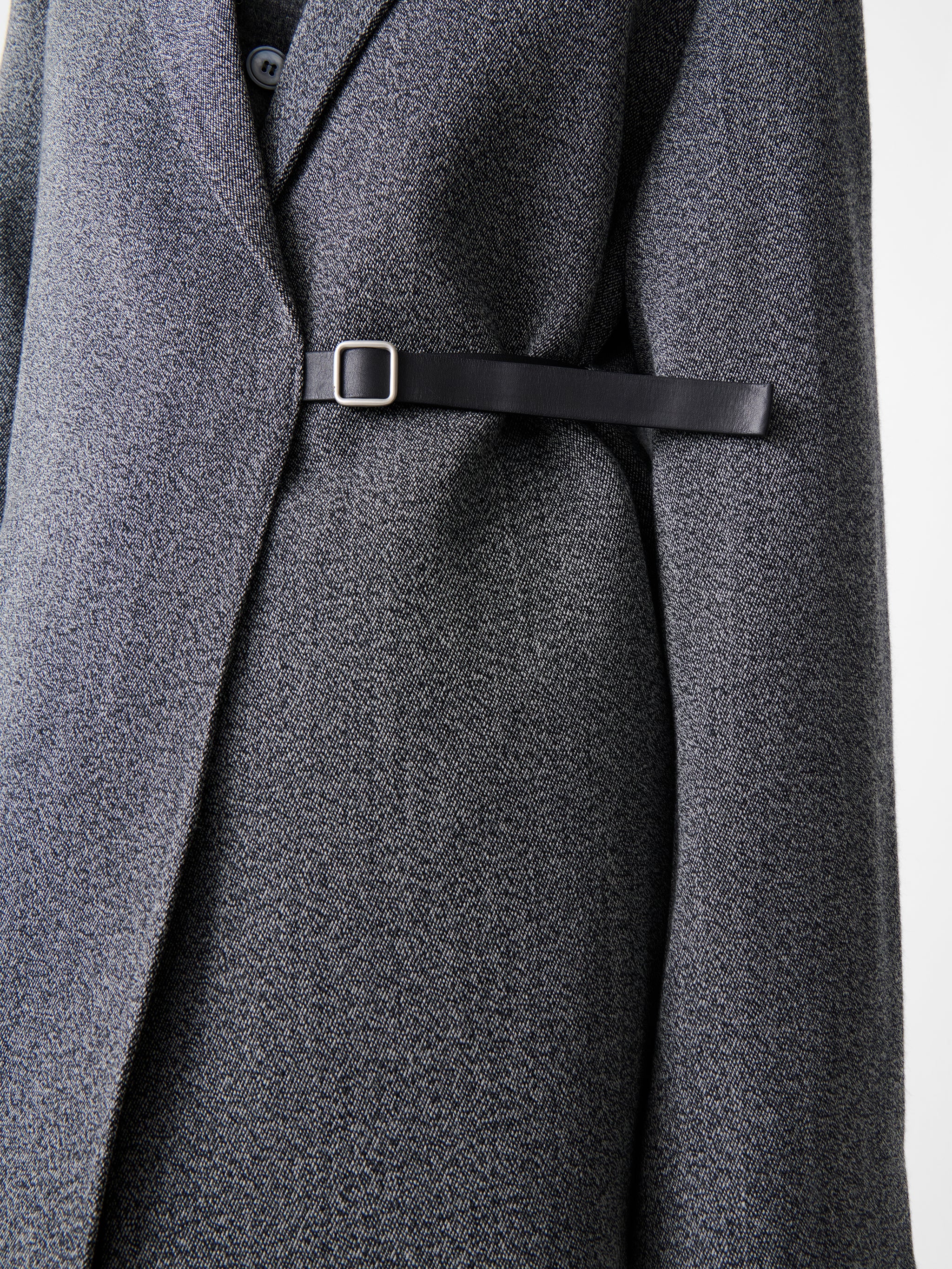 Silas Wool Jacket in Black / White - Image 6
