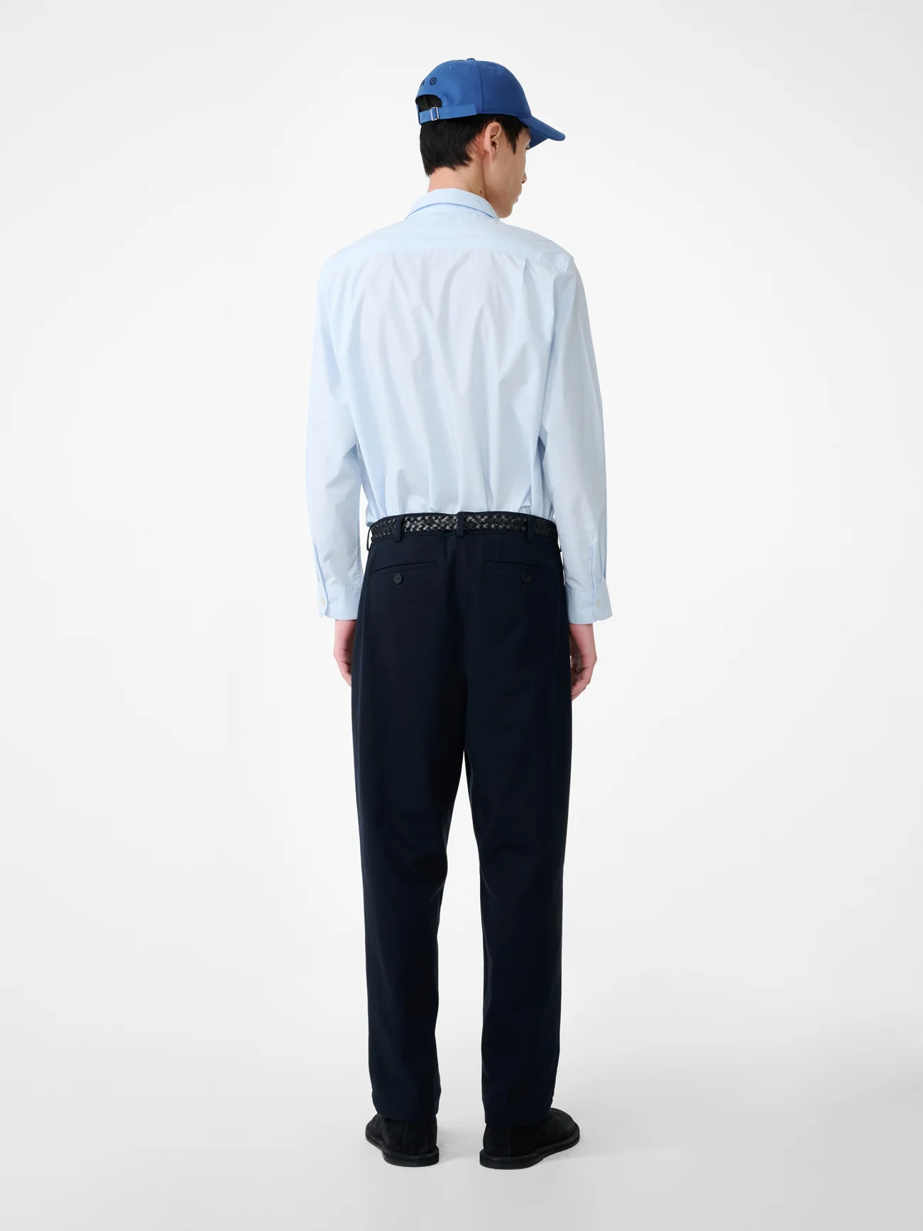 SN x PERFUMER H Cologne Pleated Pant in Dark Navy - Image 5