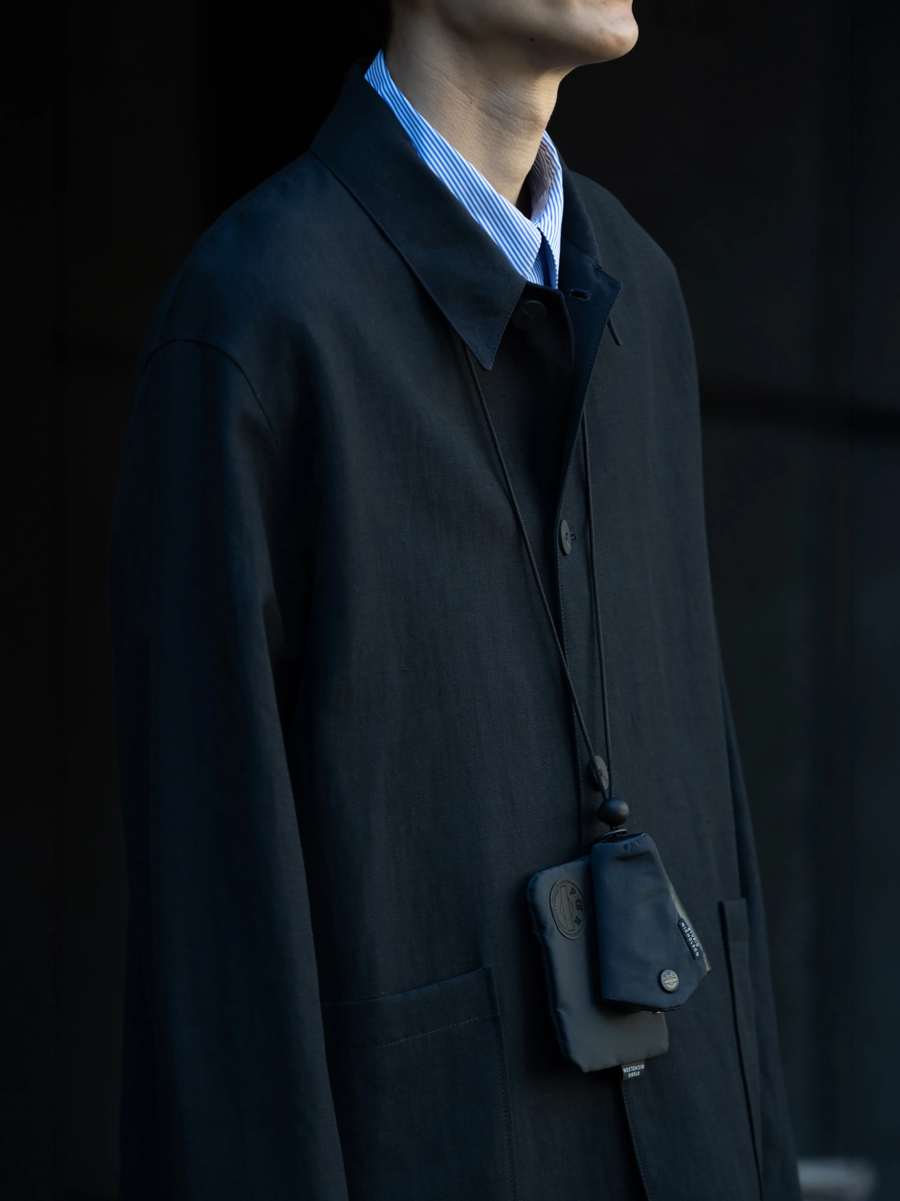 SN X POTR YOSHIDA & Co. Key Holder in Darkest Navy - Image 2