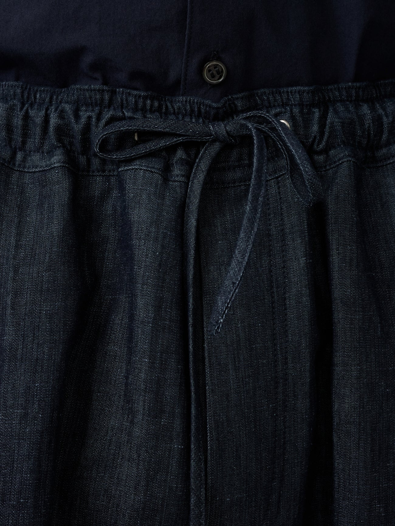 Sonny Drawstring Cotton Pant in Indigo - Image 6