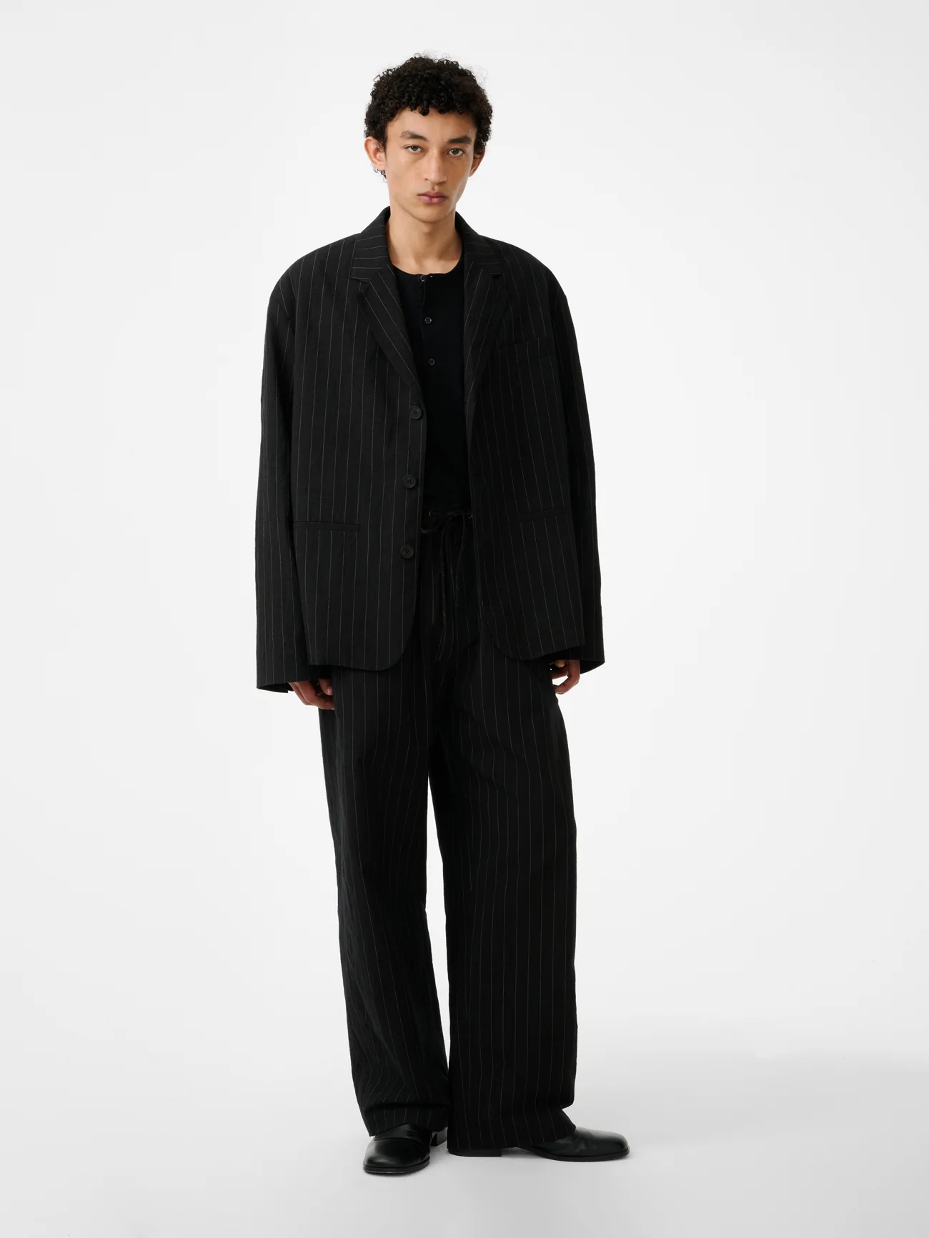 Sonny Pant in Black Stripe - Image 3