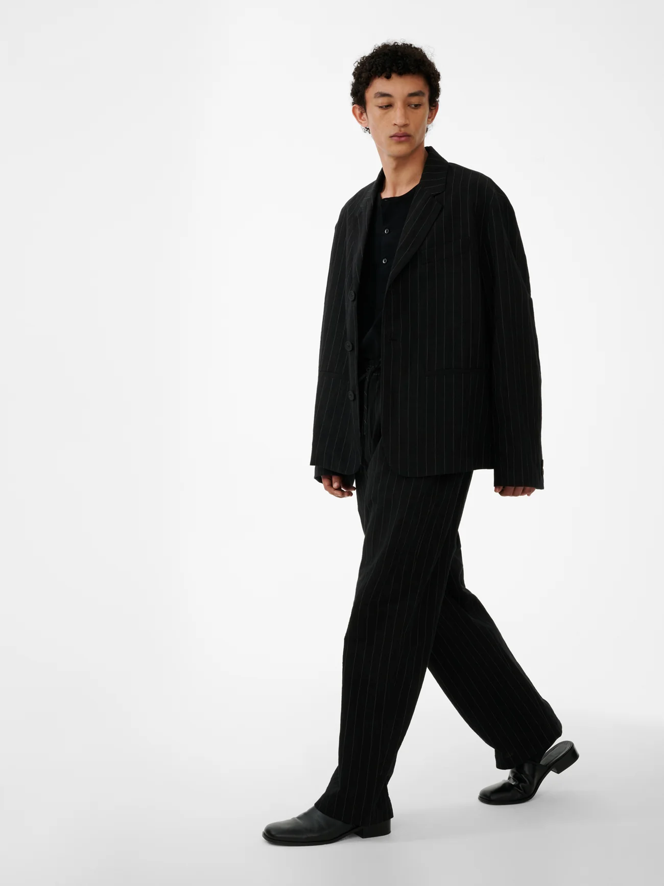 Sonny Pant in Black Stripe - Image 4