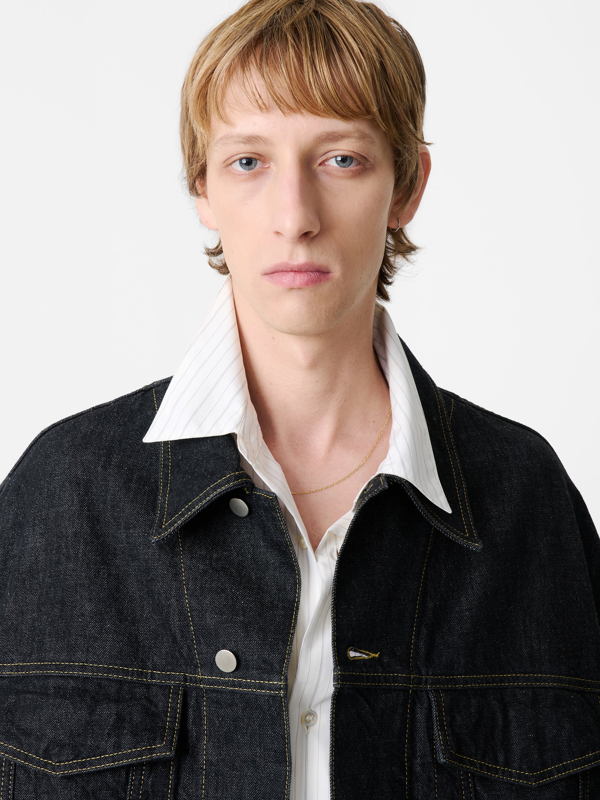 Stein Italian Denim Jacket in Black - Image 3
