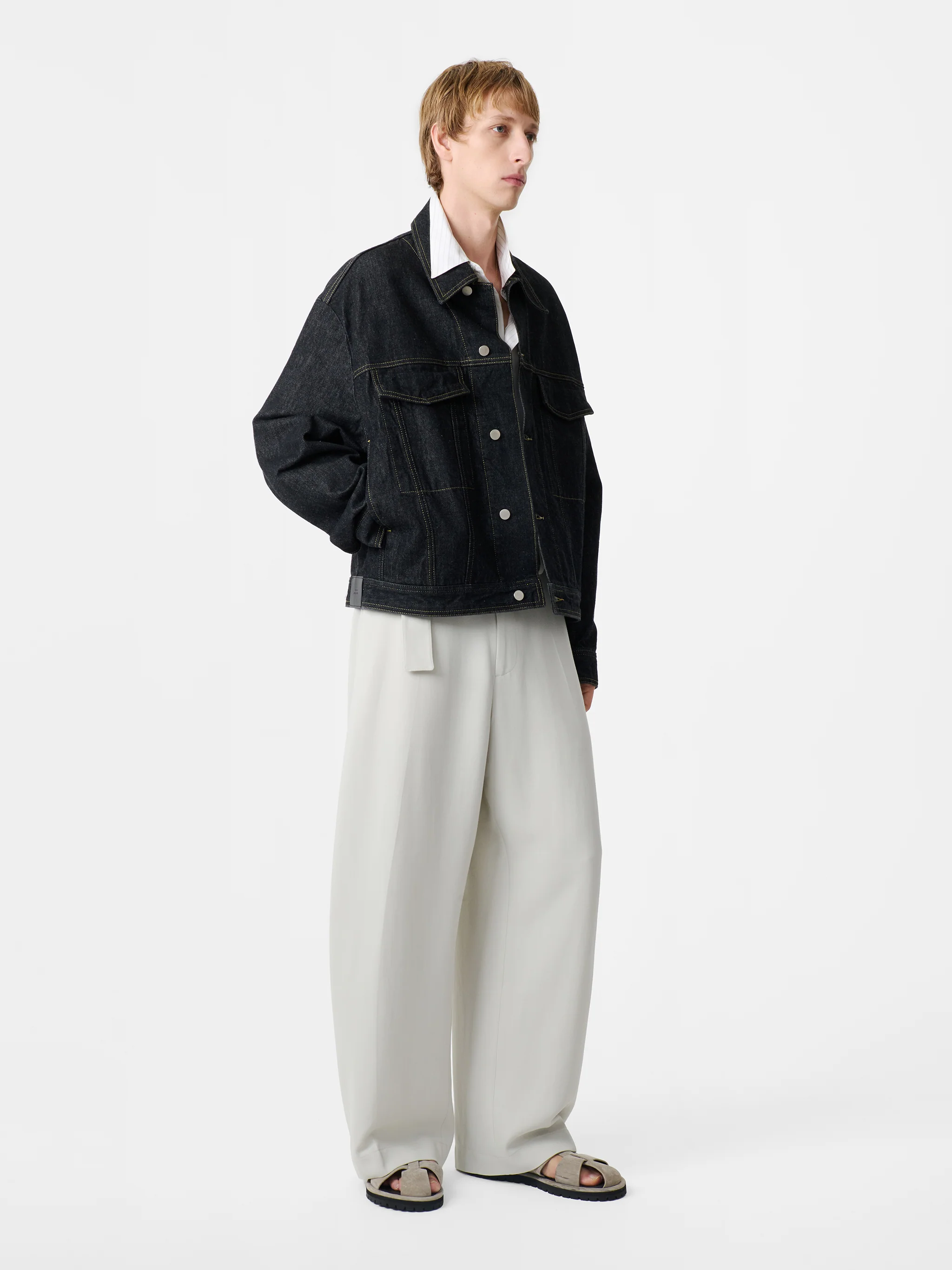 Stein Italian Denim Jacket in Black - Image 4