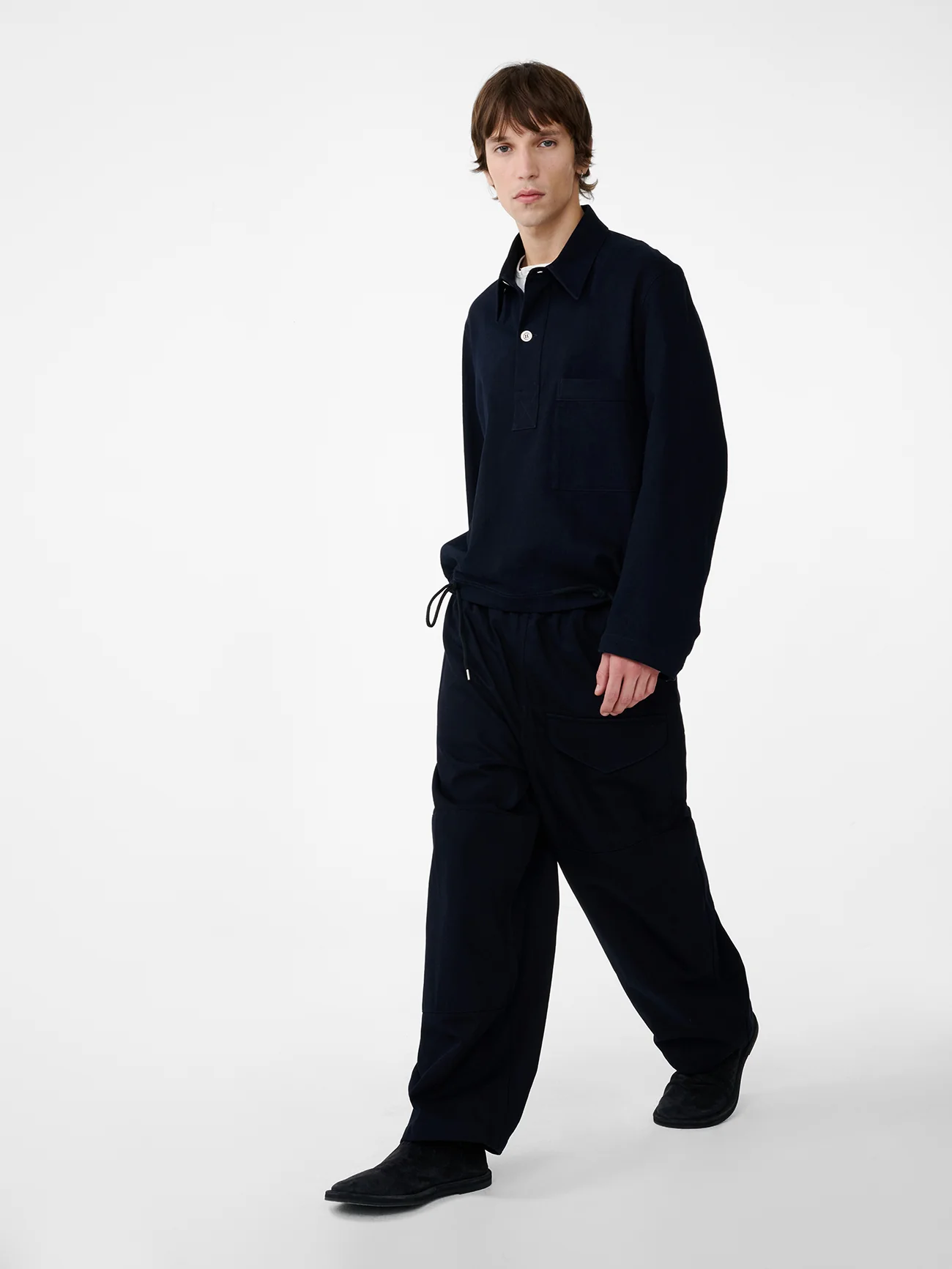 Stowe Polo Shirt in Indigo - Image 2