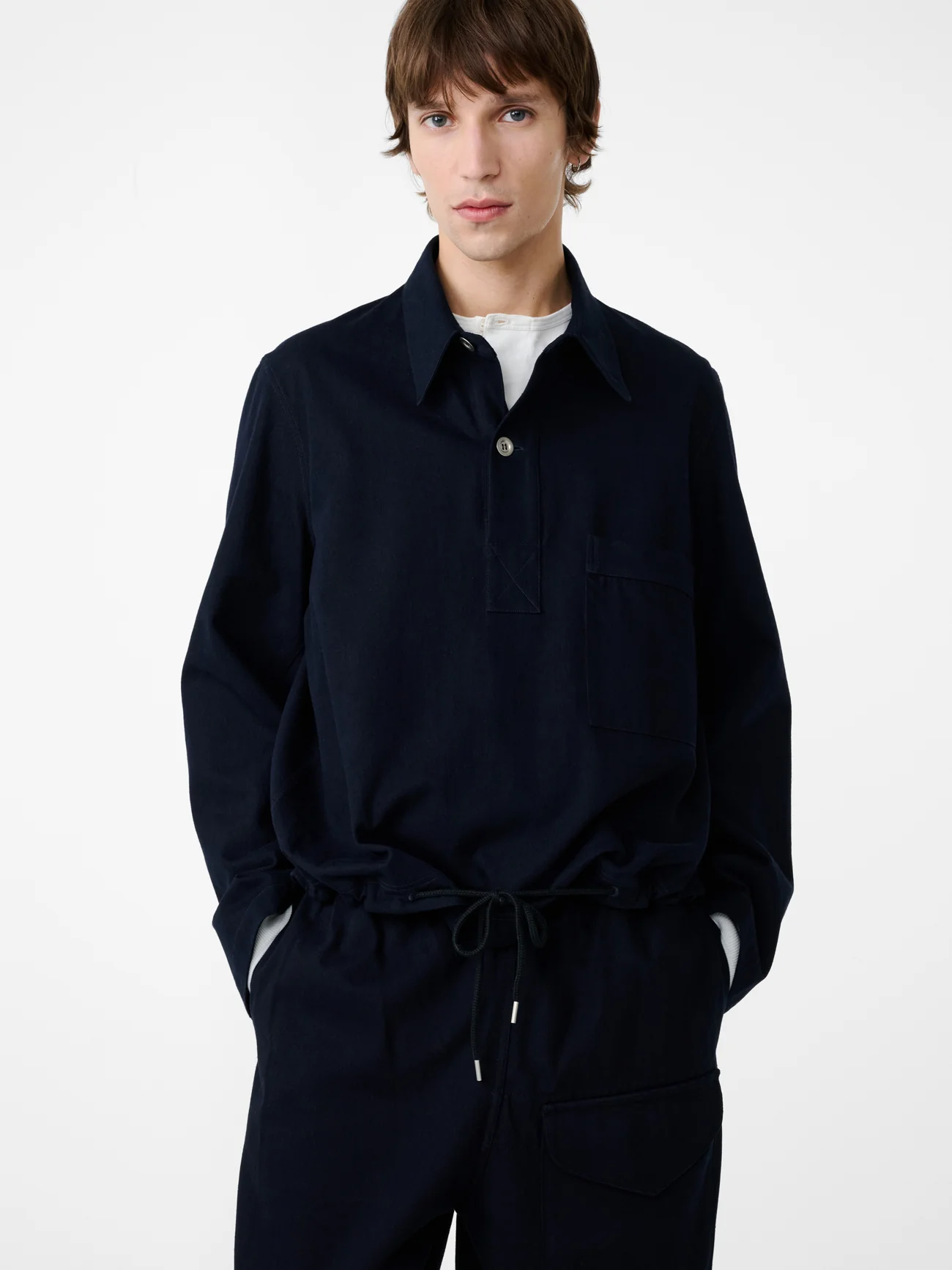 Stowe Polo Shirt in Indigo - Image 3