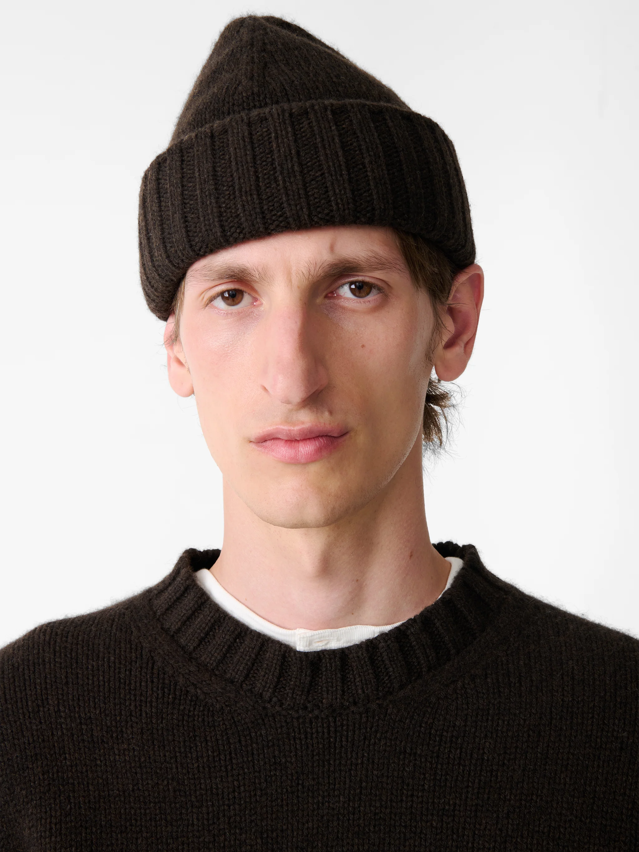 Timo Beanie in Espresso Brown - Image 2