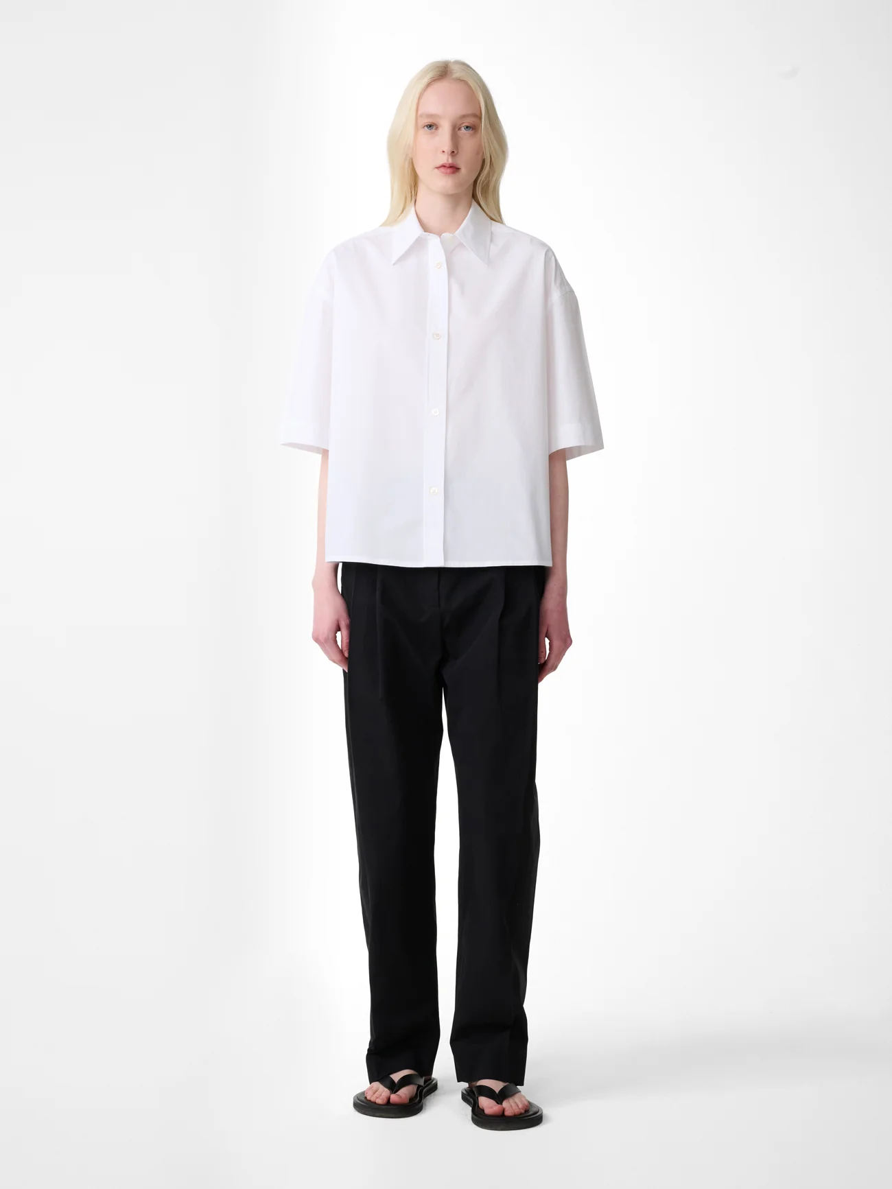 Tocoa Short Sleeve Shirt in White - Image 3