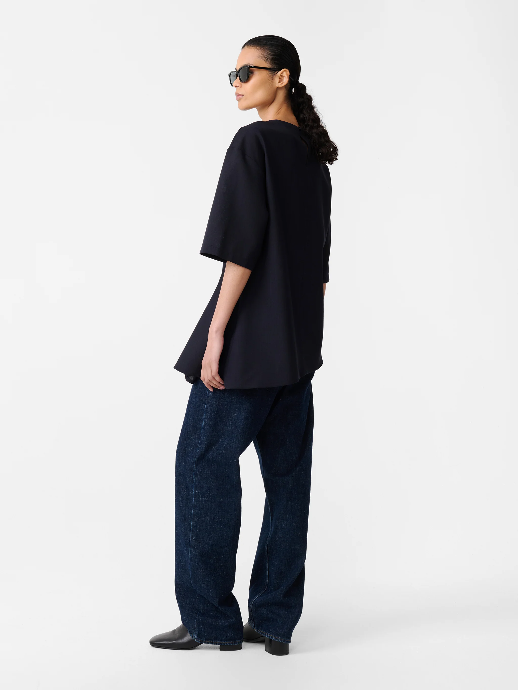 Vichy Top in Darkest Navy