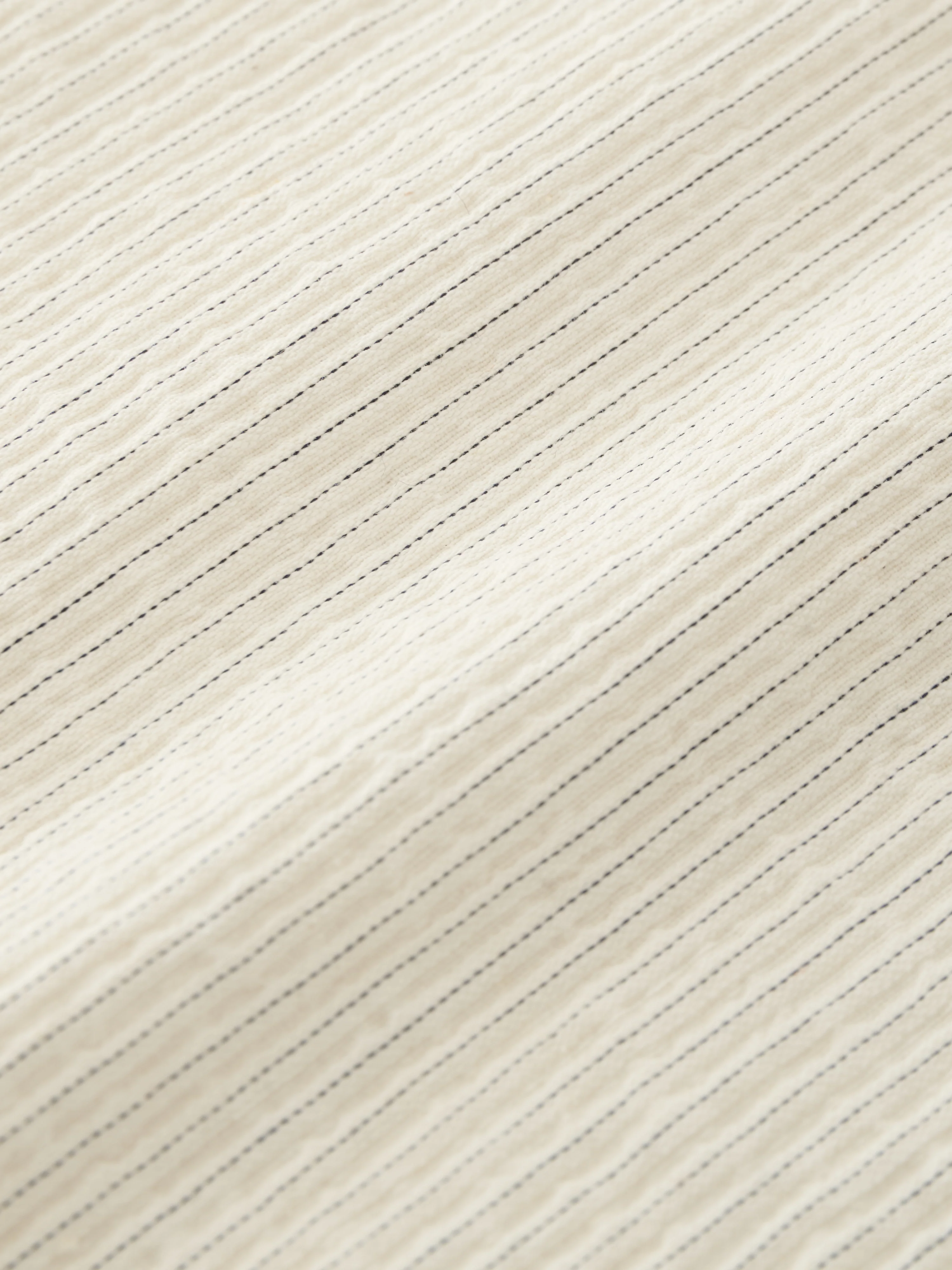 View Shirt in Parchment / Black Stripe - Image 8