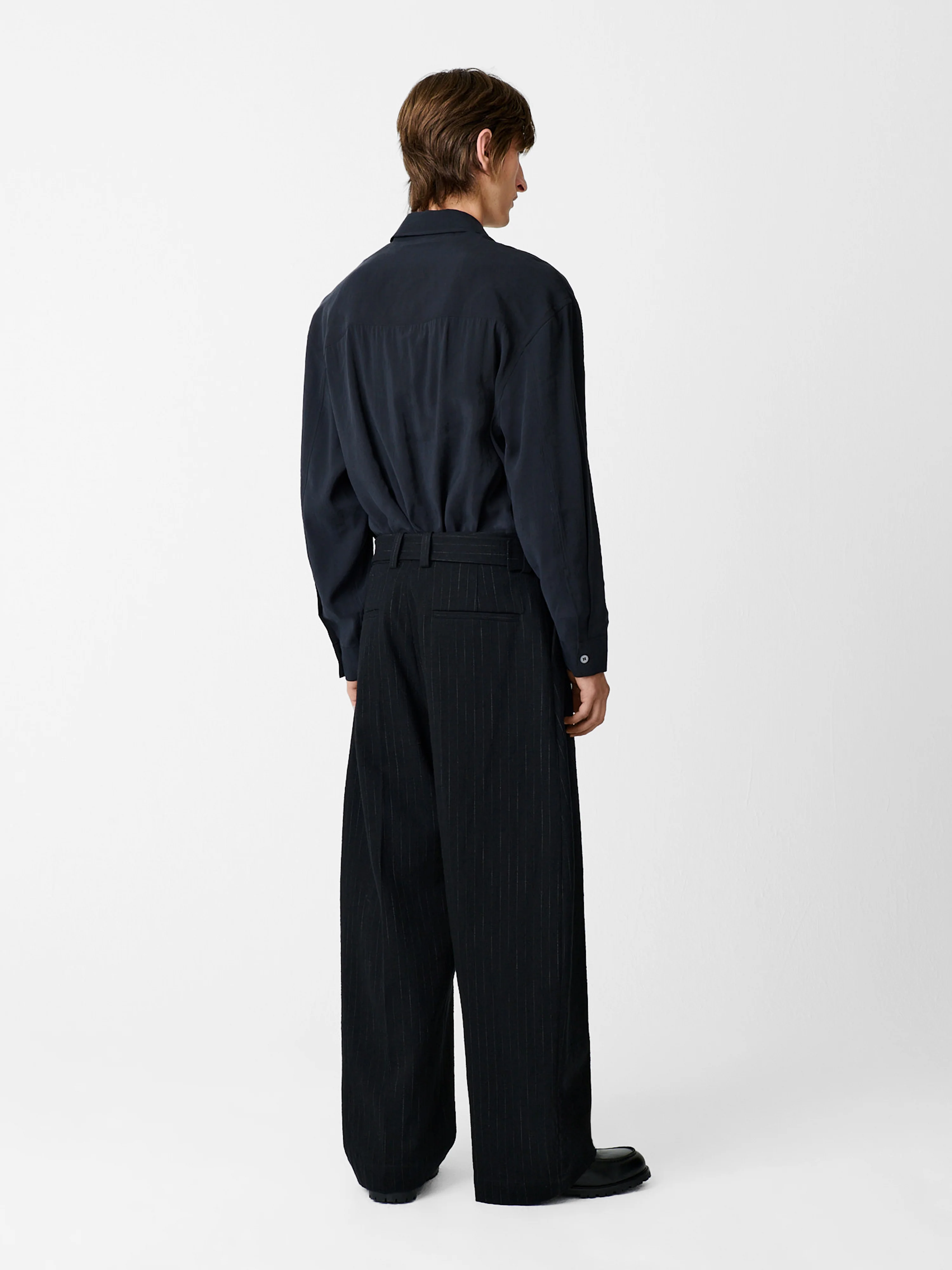 Vital Belted Pant in Black Stripe - Image 5