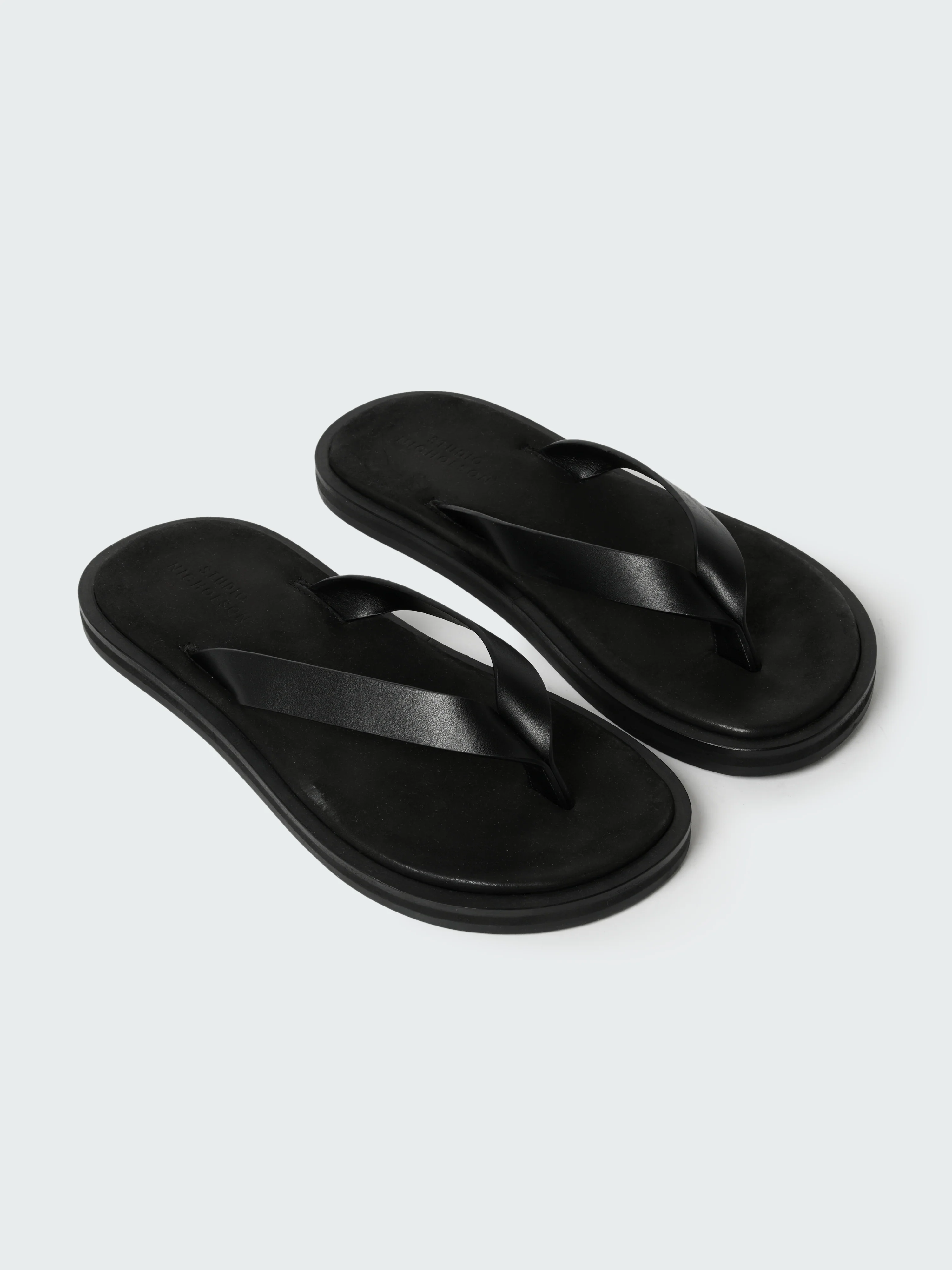 Women's Curren Leather Sandal in Black - Image 4