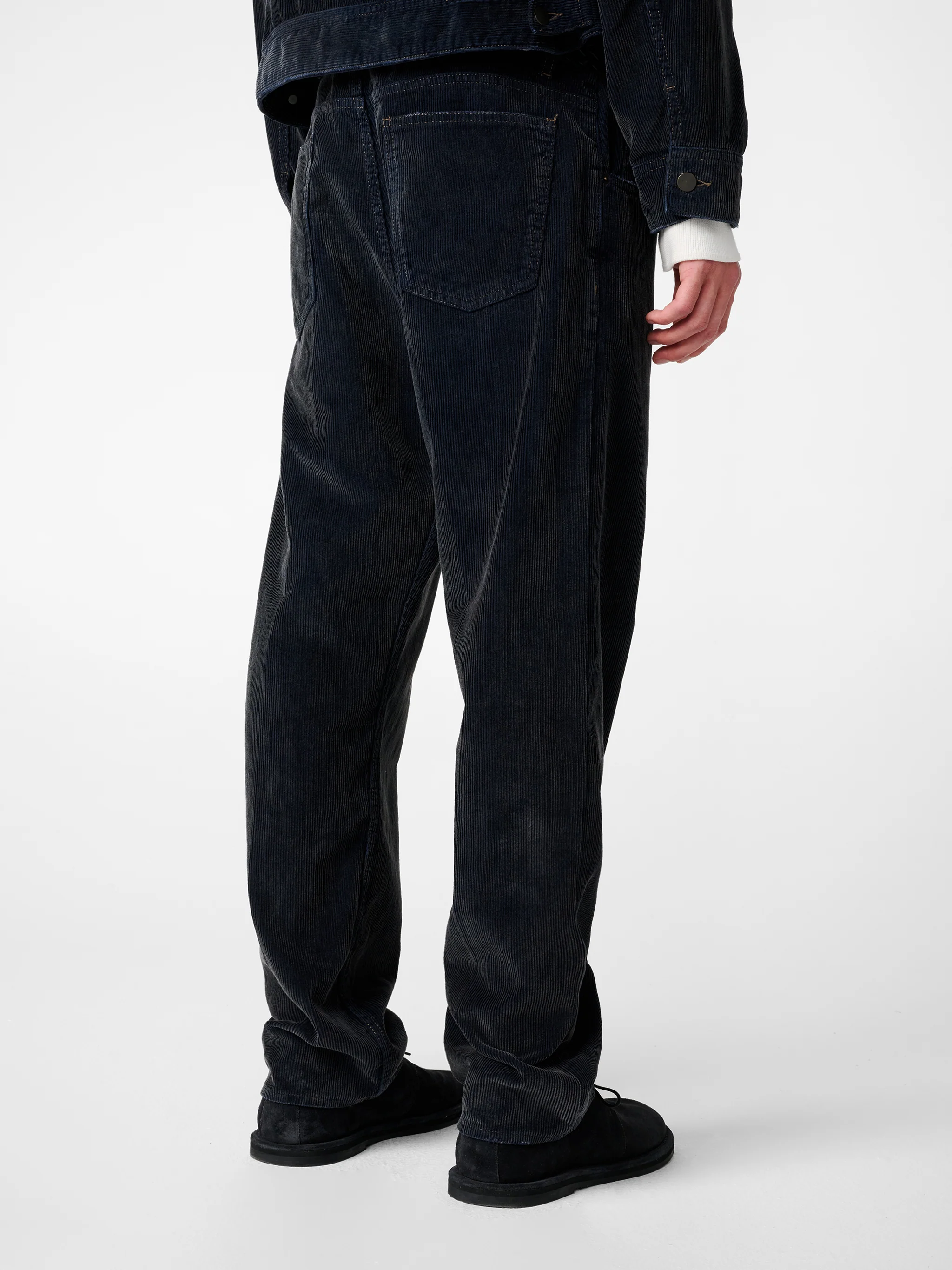 Woodstock Corduroy Straight Leg Pant in Faded Blue - Image 5