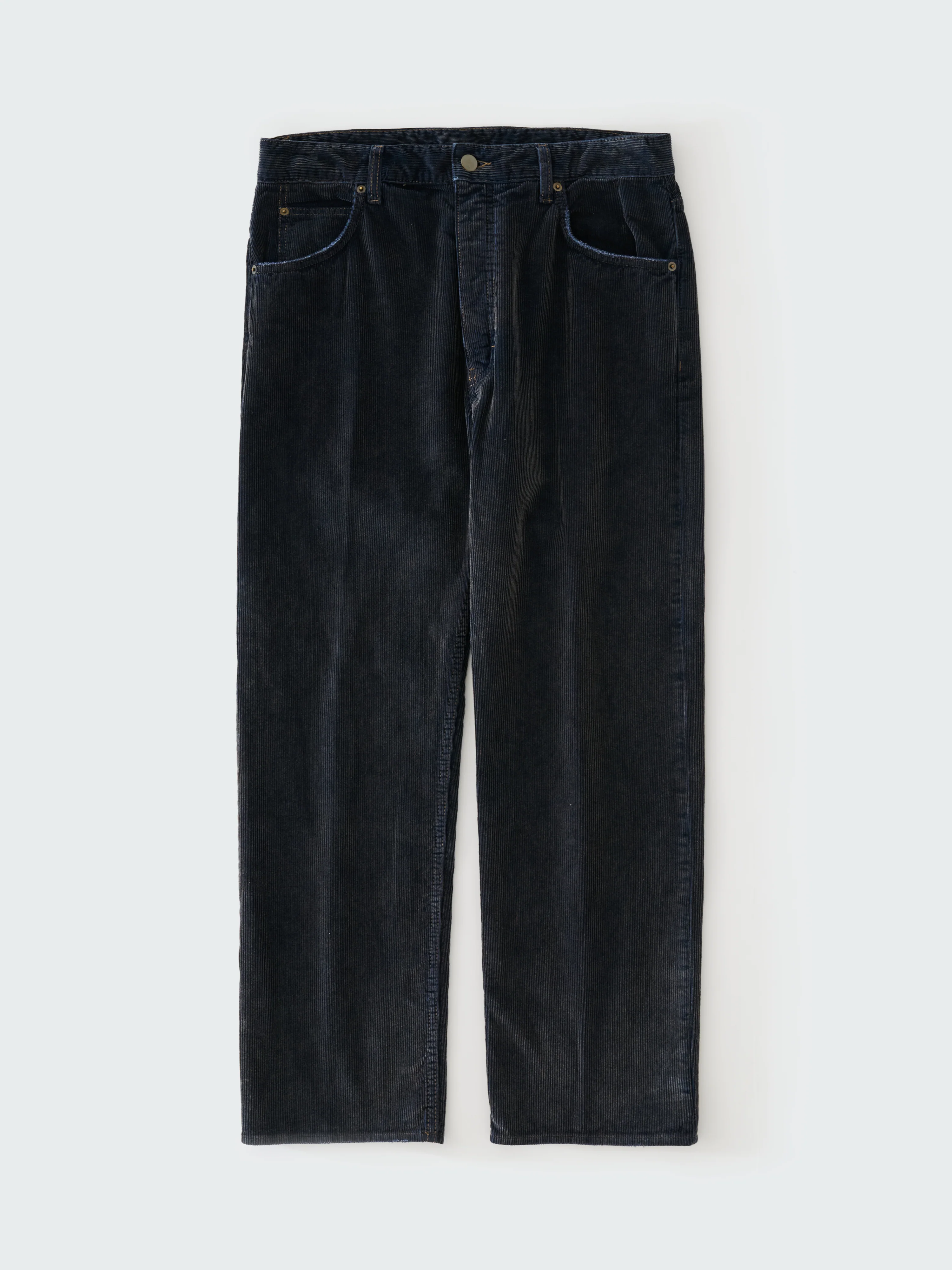 Woodstock Corduroy Straight Leg Pant in Faded Blue - Image 6
